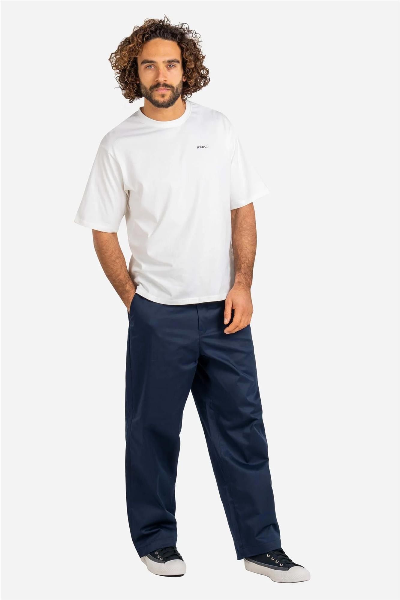 Reell - Donkerblauwe Loose Flex chino