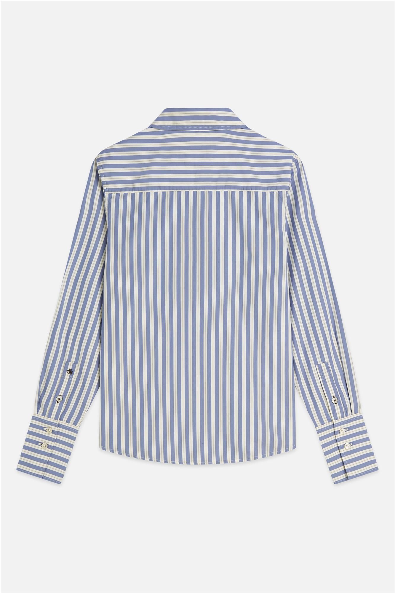 Scotch & Soda - LIchtblauw Gestreept hemd