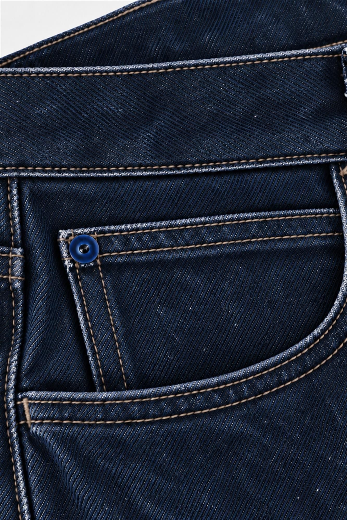 Twelve Ounce - Donkerblauwe Rinsed Åre tapered jeans