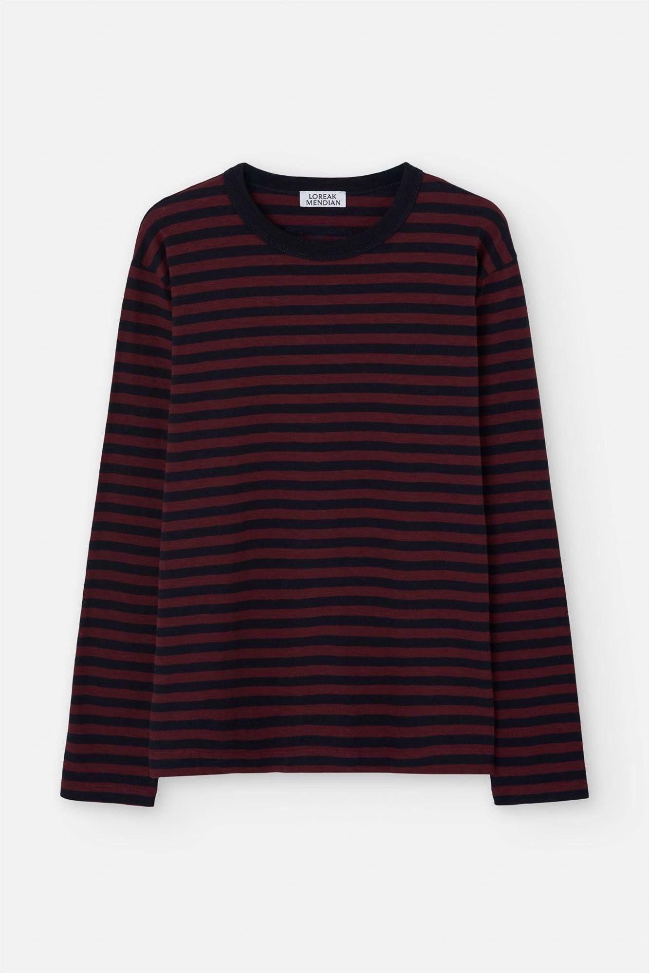 Loreak - Bordeaux-Donkerblauwe Astondo longsleeve