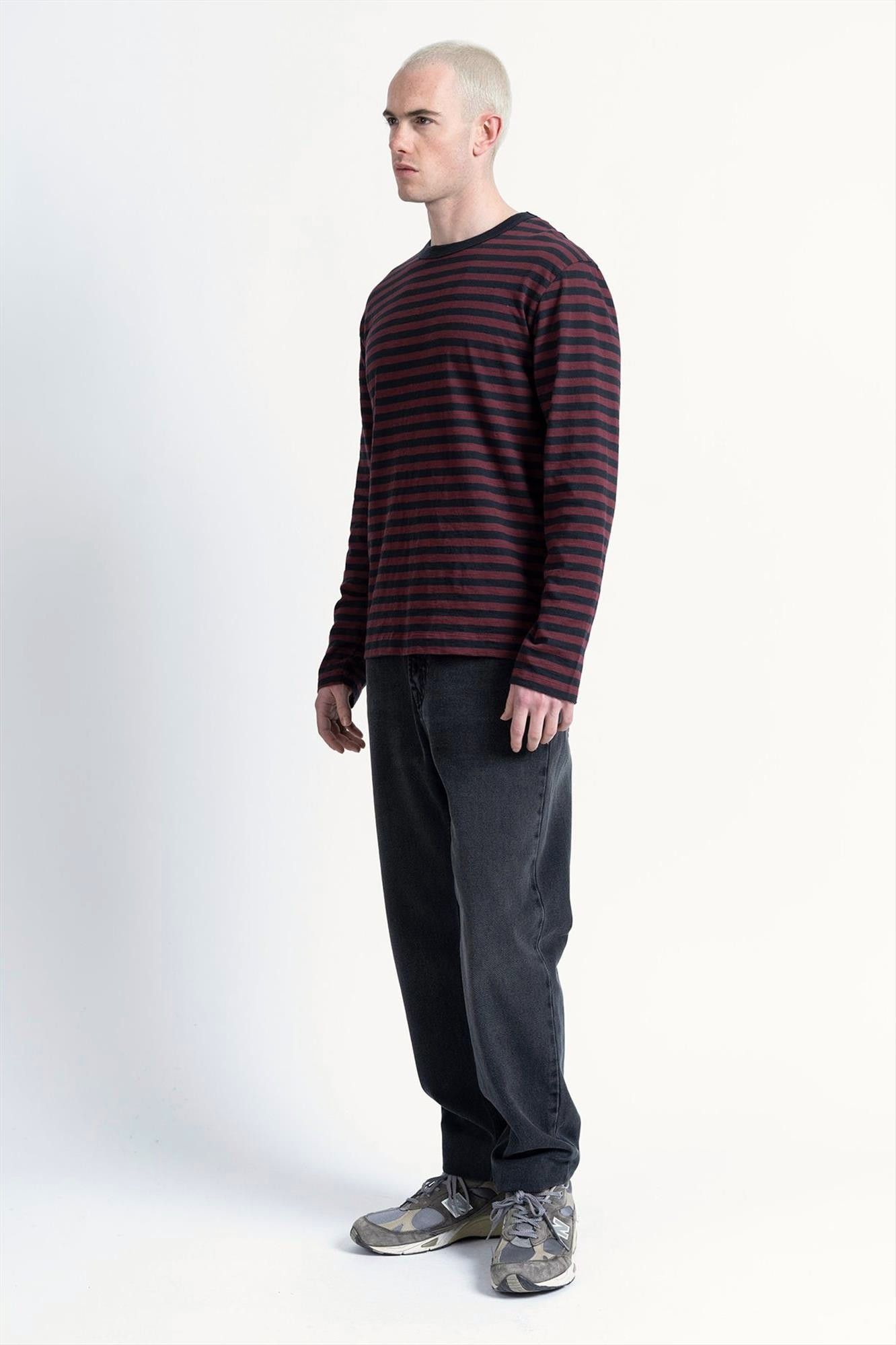 Loreak - Bordeaux-Donkerblauwe Astondo longsleeve