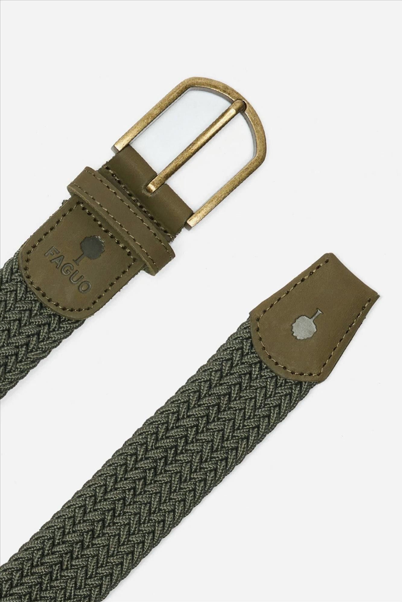 Faguo - Kaki Classic Woven riem