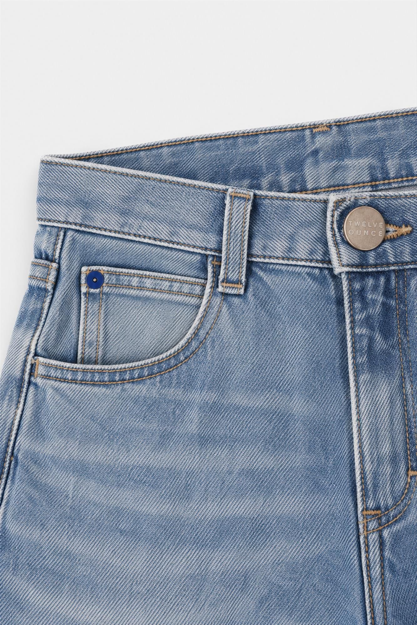 Twelve Ounce - Clear Blue Selva straight jeans