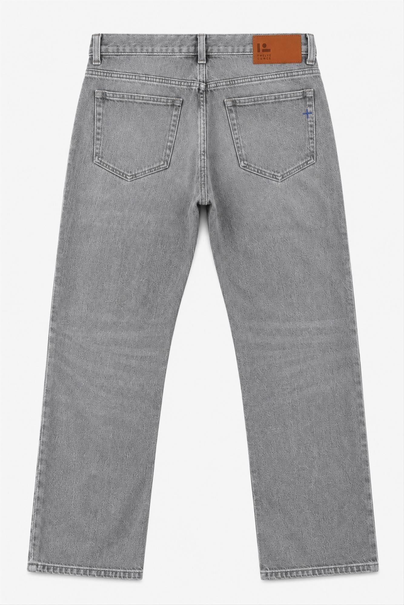 Twelve Ounce - Grijze Selva straight jeans