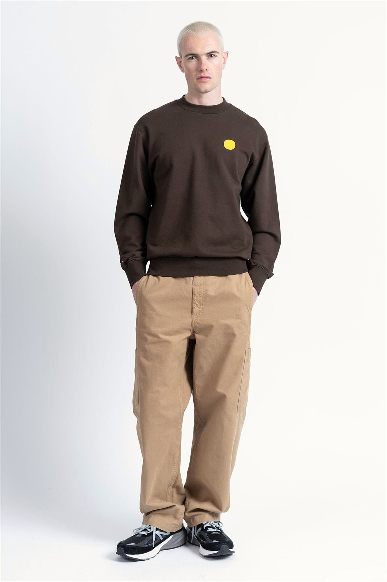 Loreak - Donkerbruine New Dot sweater