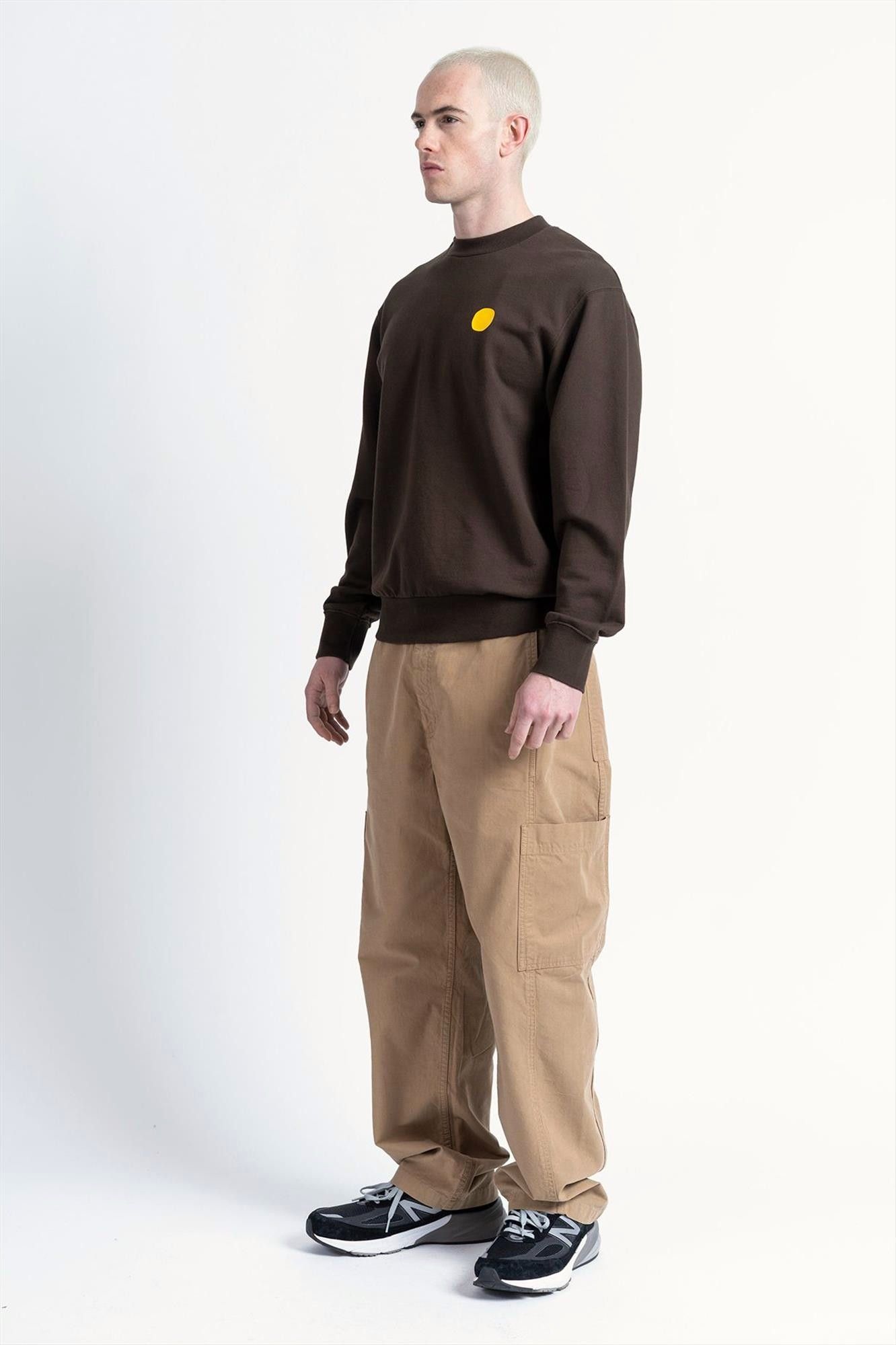 Loreak - Donkerbruine New Dot sweater