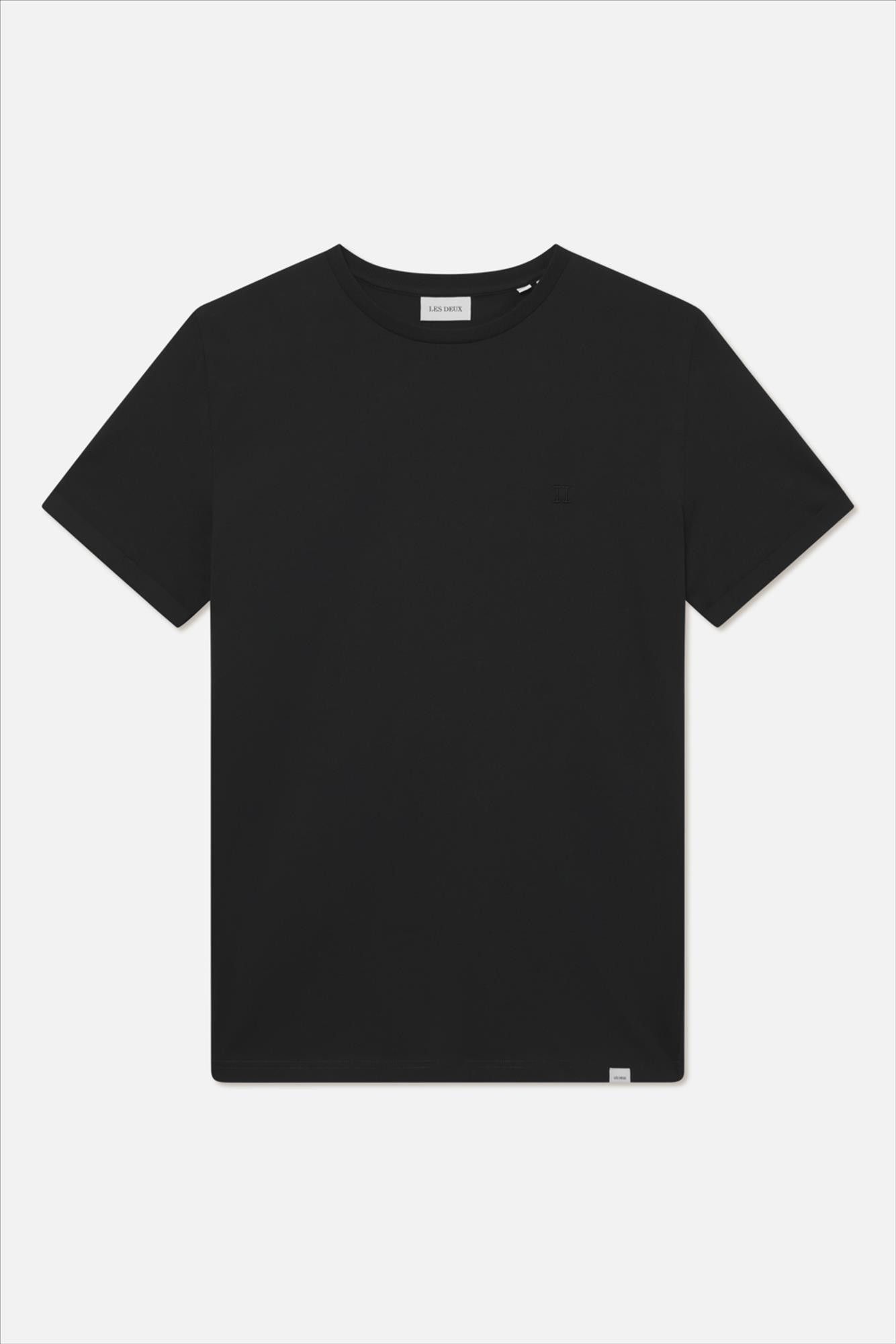 LES DEUX  - Zwarte Nørregaard Tonal T-shirt