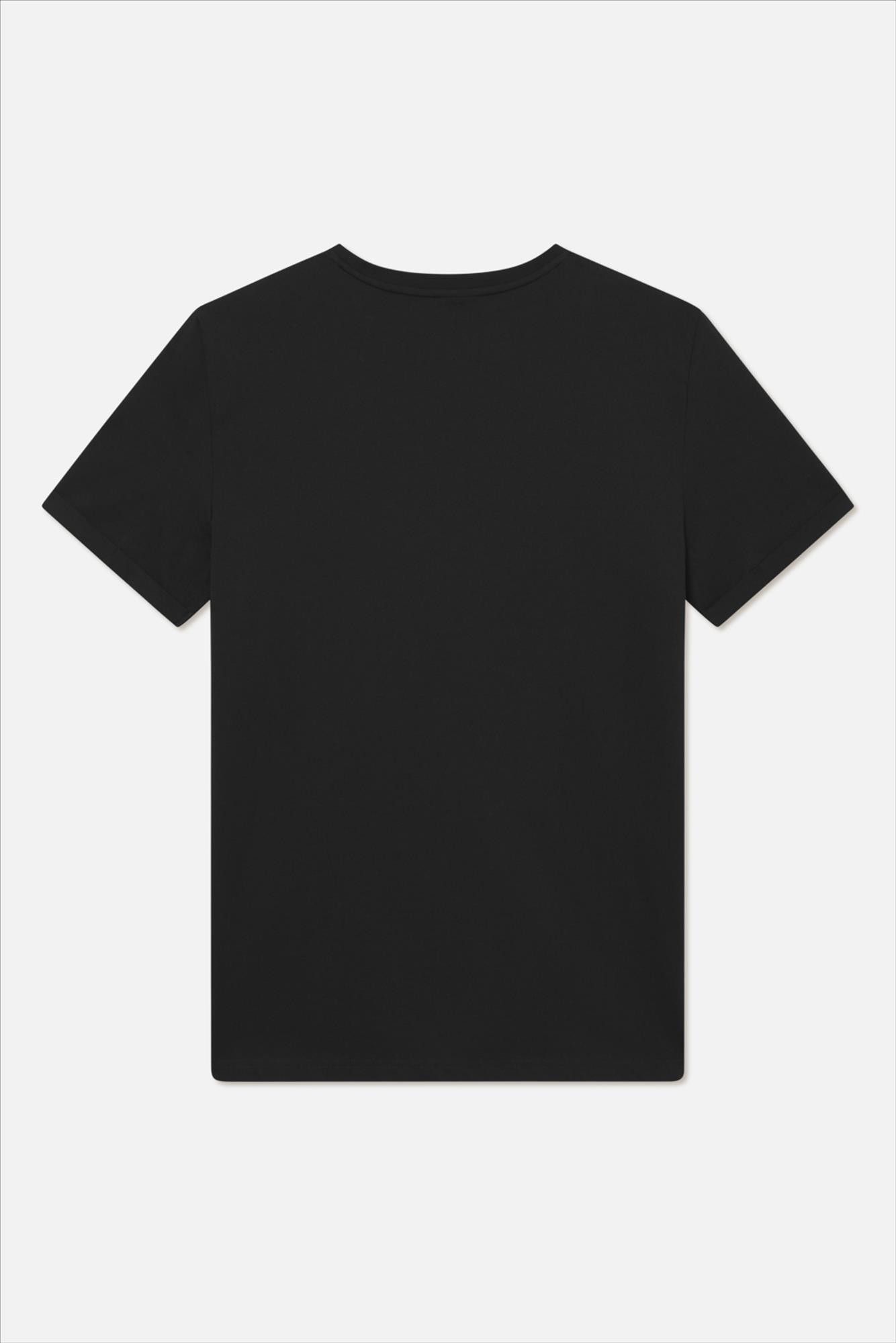 LES DEUX  - Zwarte Nørregaard Tonal T-shirt