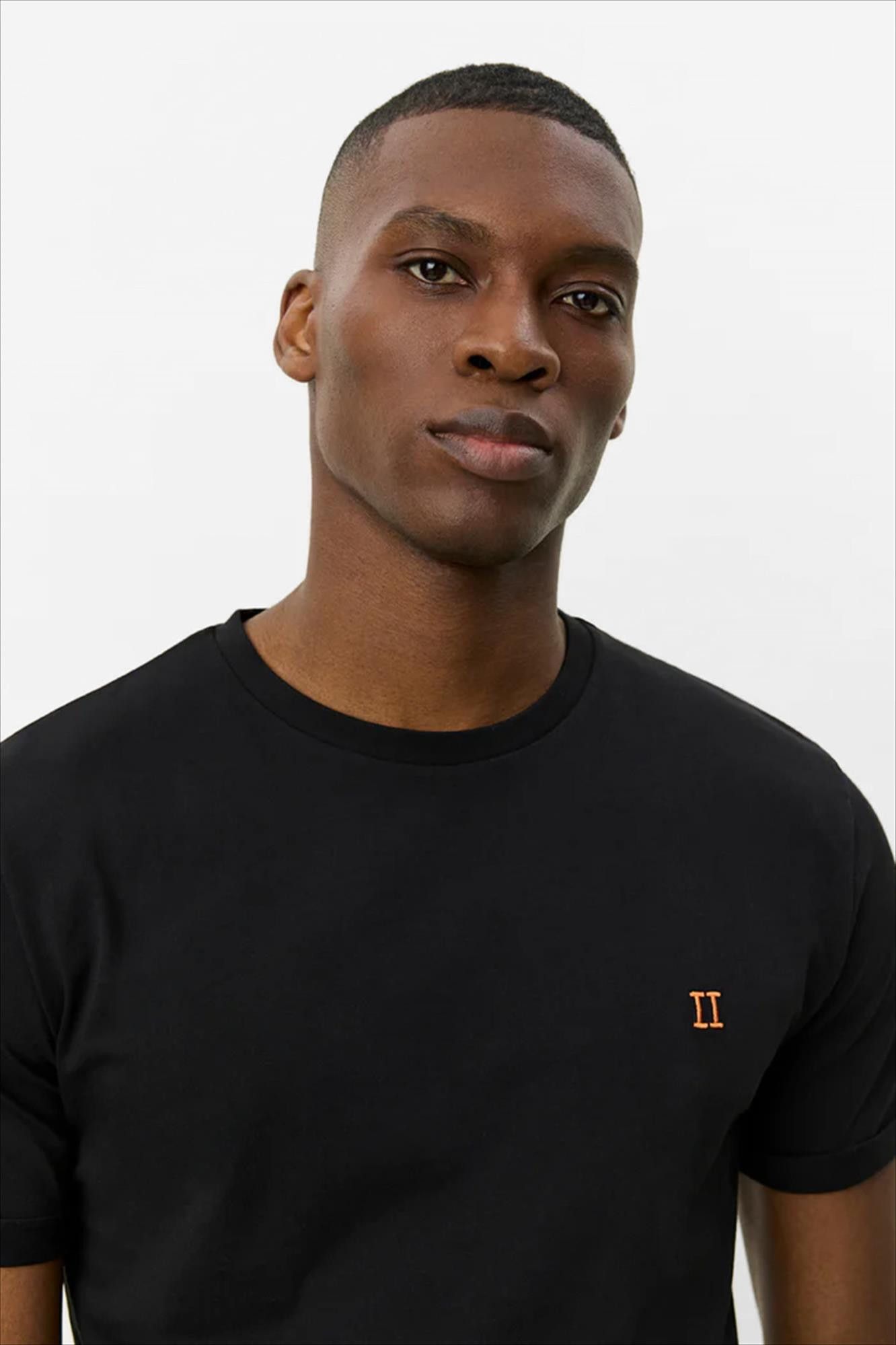 LES DEUX  - Zwarte Nørregaard Tonal T-shirt