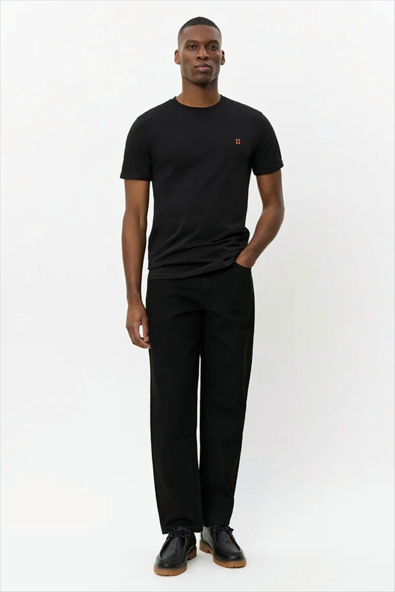 LES DEUX  - Zwarte Nørregaard Tonal T-shirt