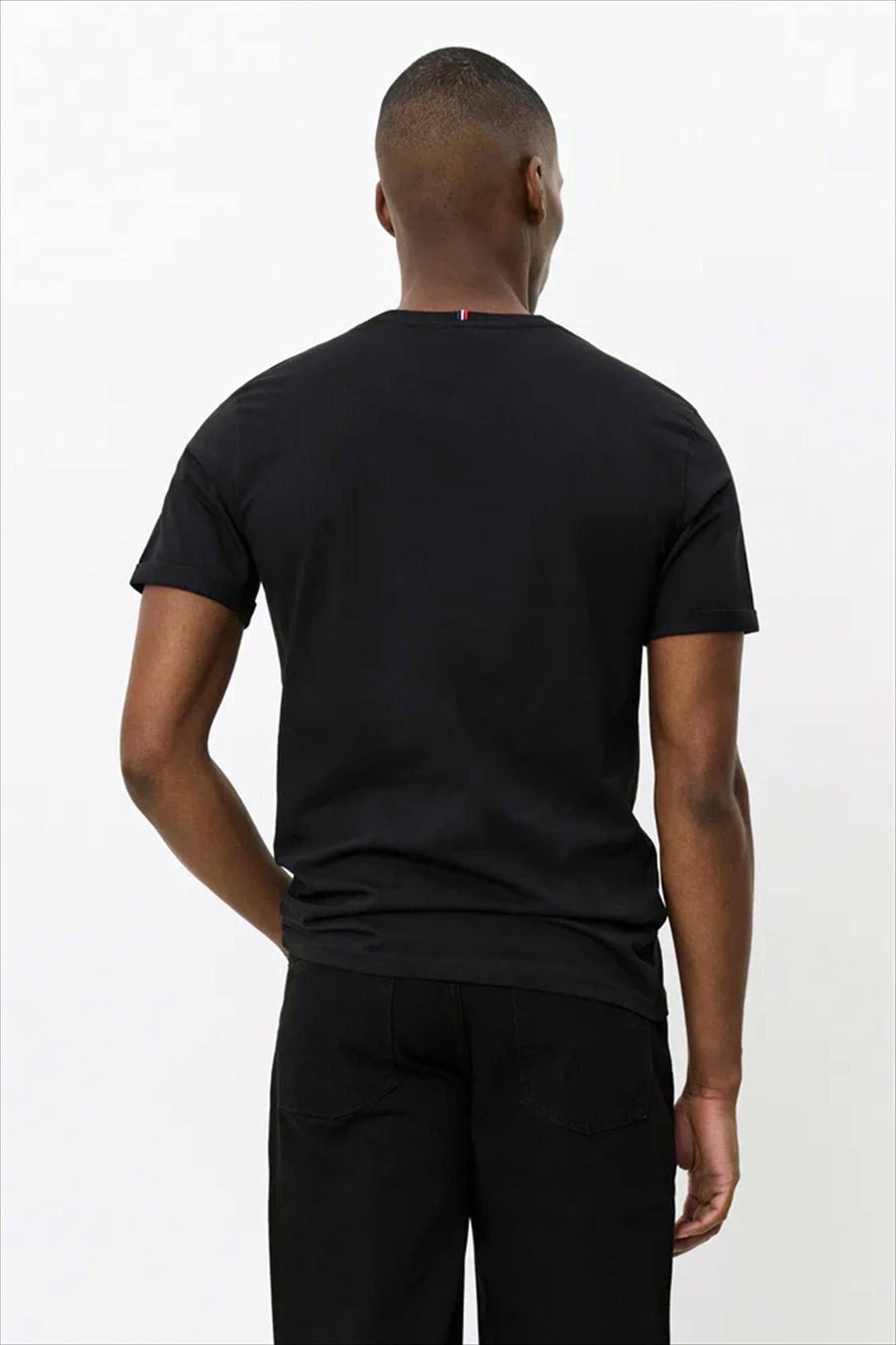 LES DEUX  - Zwarte Nørregaard Tonal T-shirt