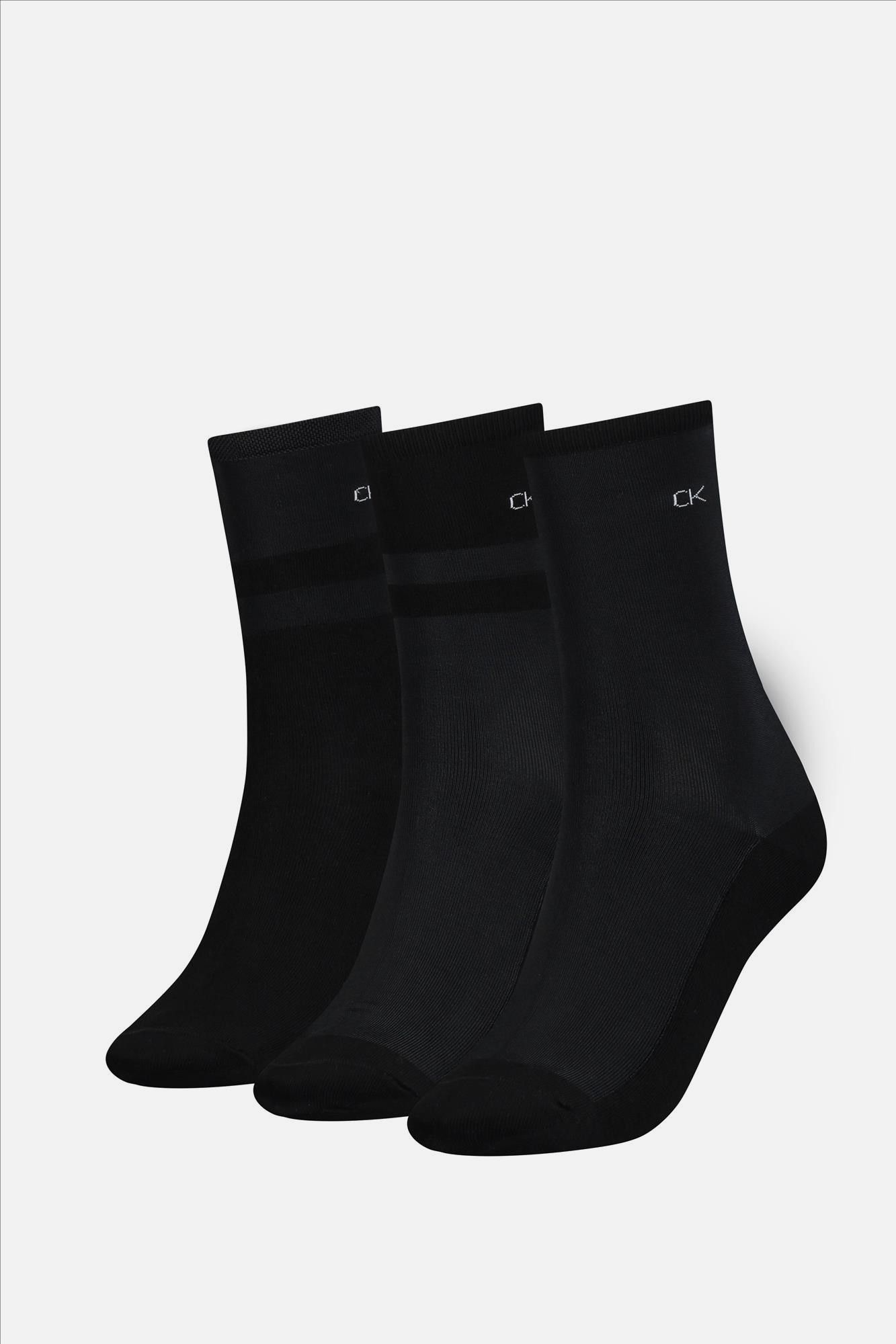 Calvin Klein - Zwarte 3-pack sokken, one size