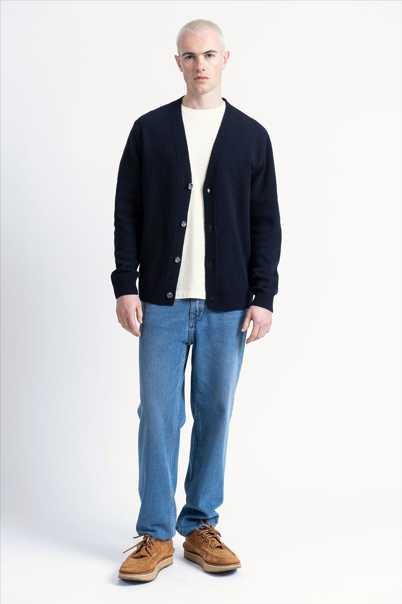 Loreak - Donkerblauwe Telmo cardigan