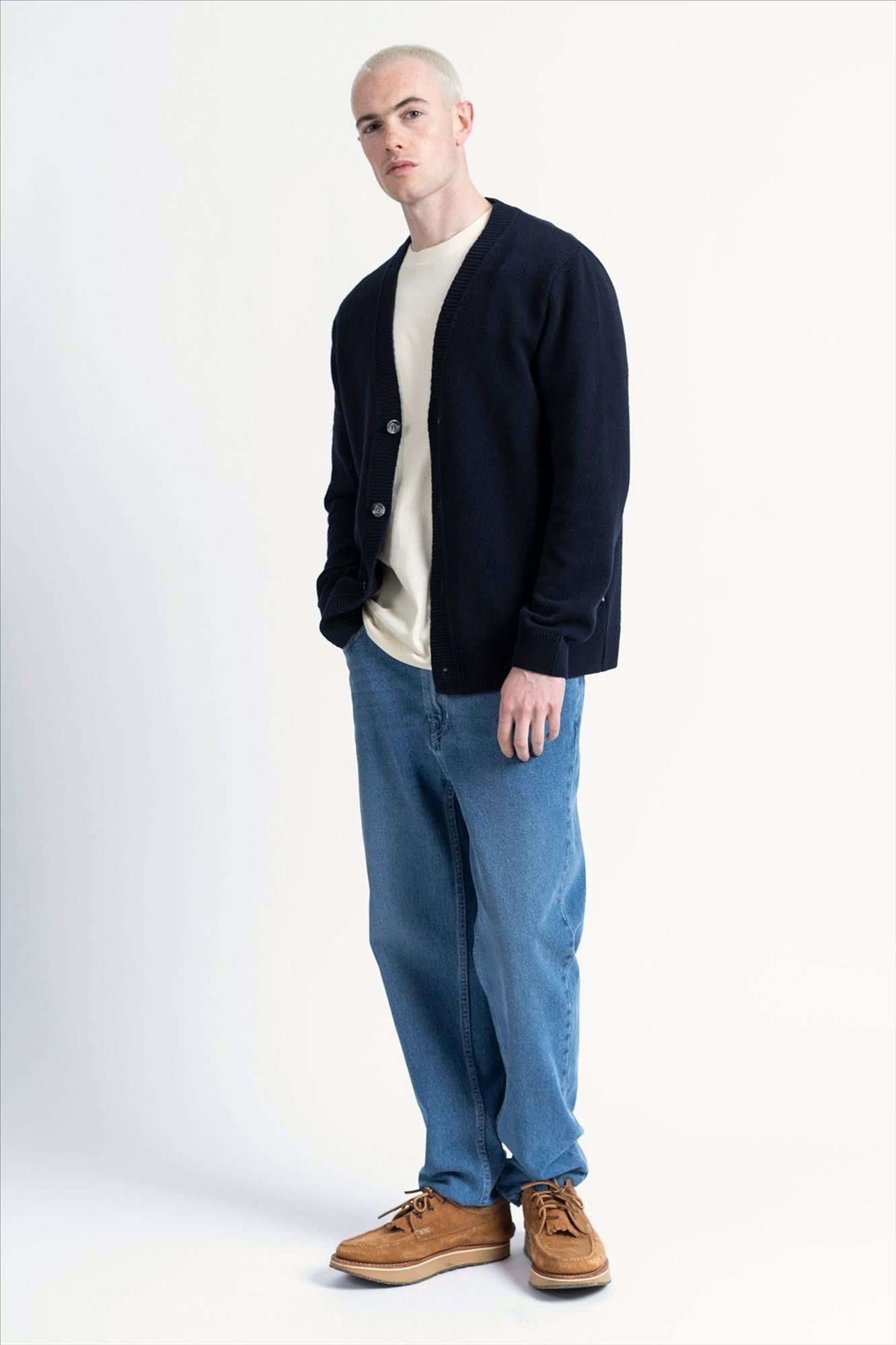 Loreak - Donkerblauwe Telmo cardigan