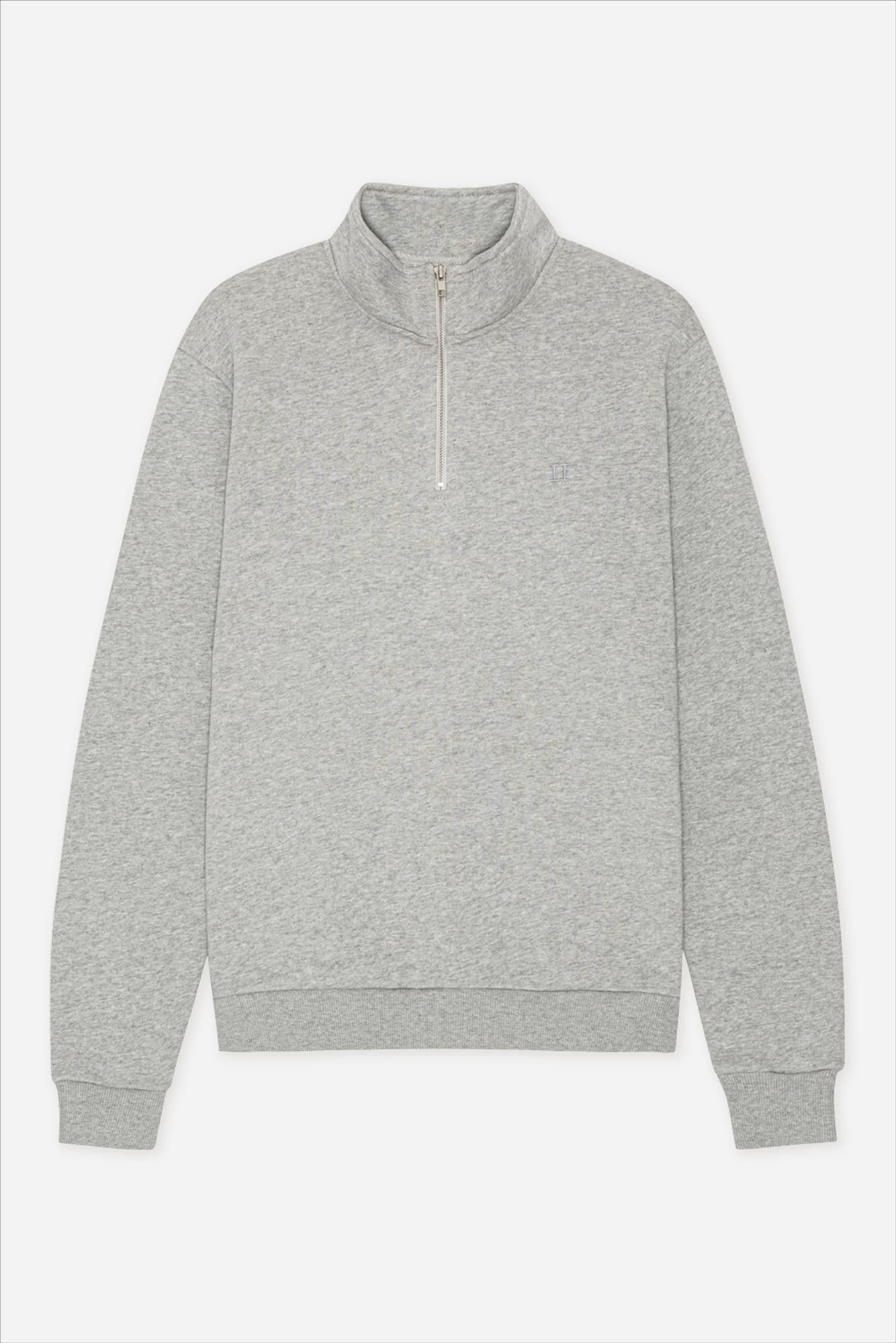 LES DEUX  - Grijze Nørregaard Half-Zip sweater