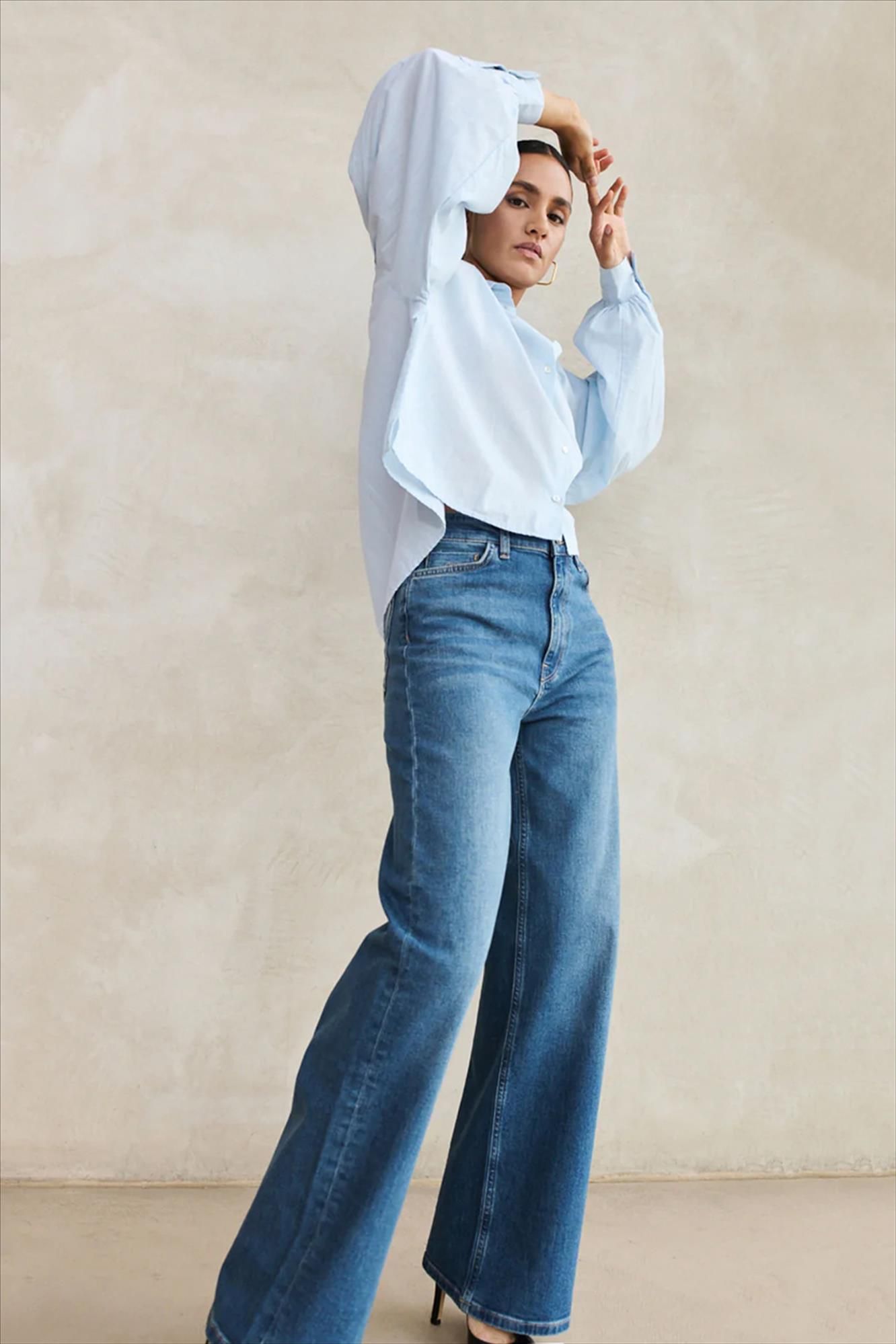 BY BAR - Blauwe Lina loose jeans