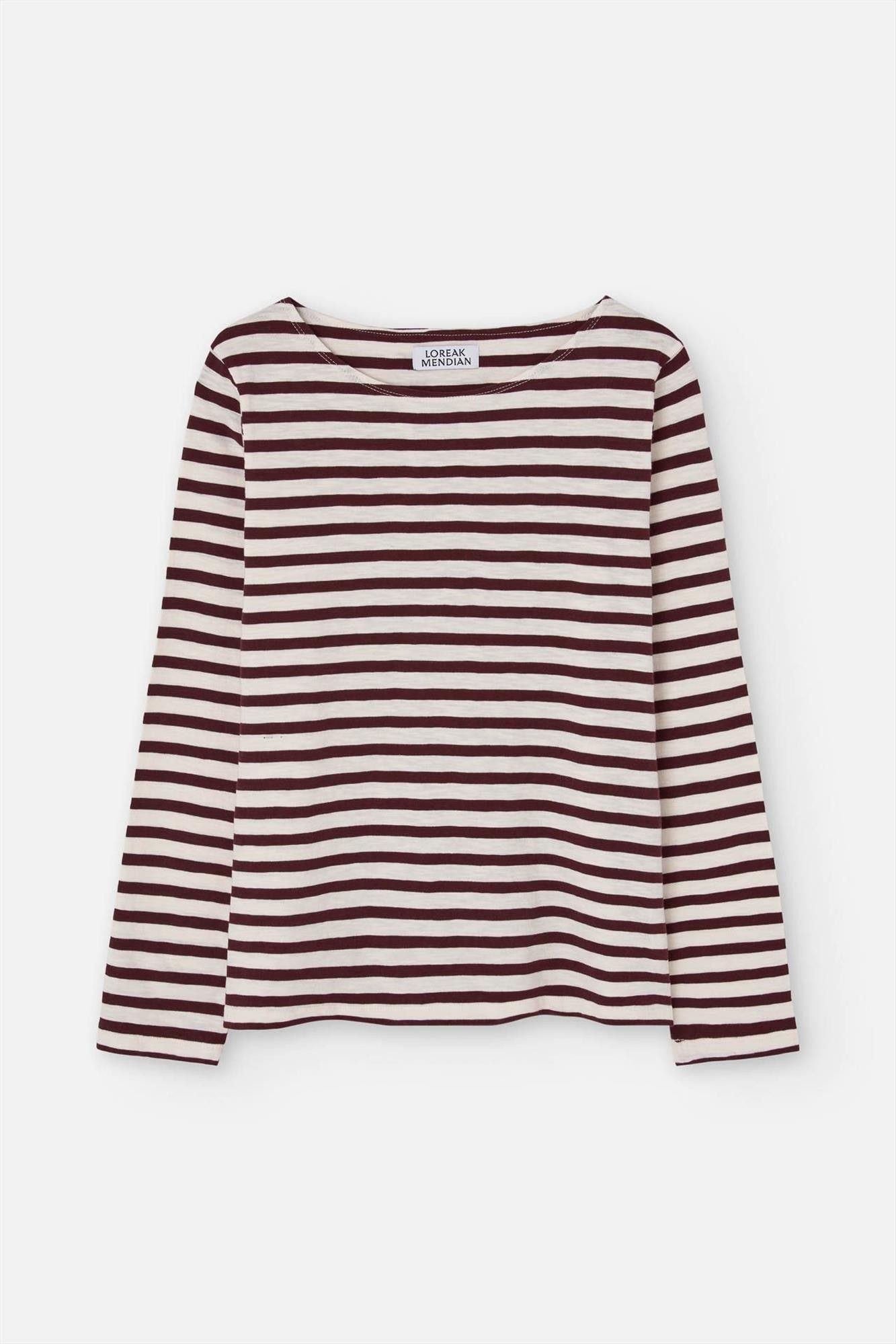 Loreak - Ecru-Bordeaux Agiti longsleeve