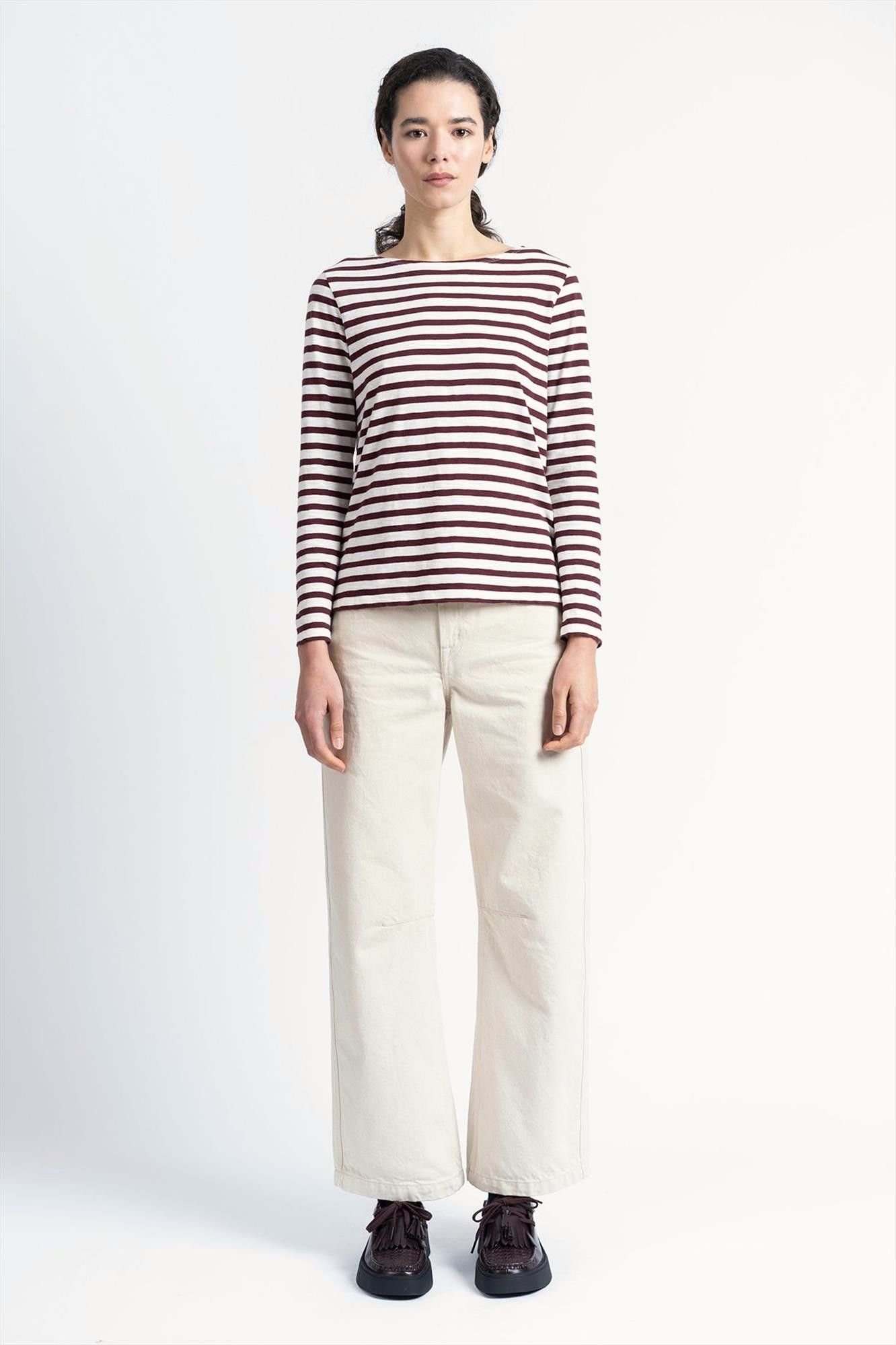 Loreak - Ecru-Bordeaux Agiti longsleeve