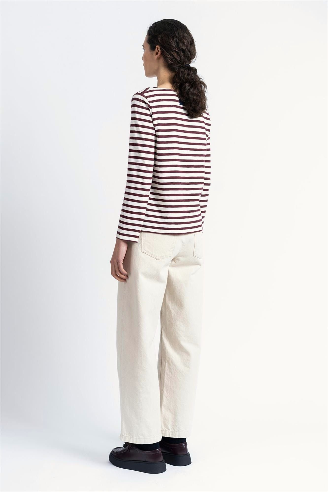 Loreak - Ecru-Bordeaux Agiti longsleeve