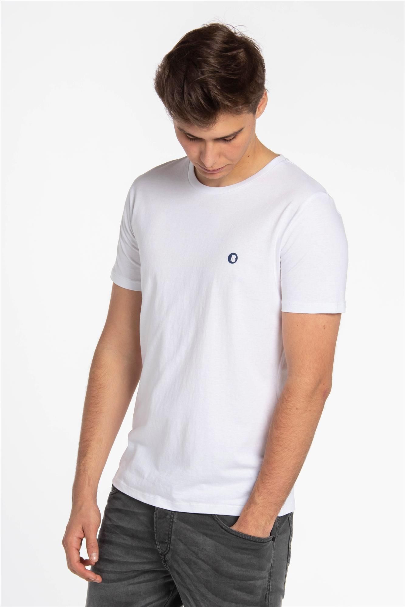 Brooklyn - Witte B Icon Logo T-shirt