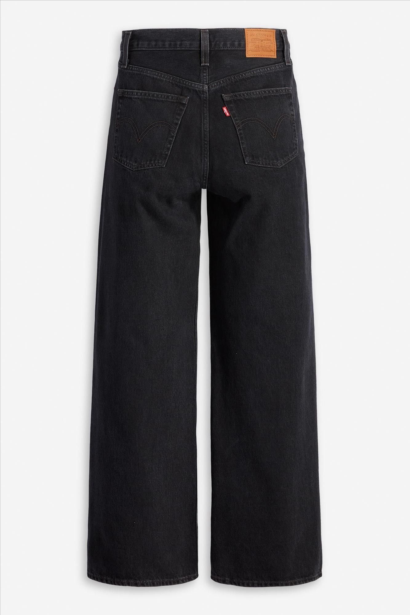 Levi's - Zwarte Ribcage Wide jeans