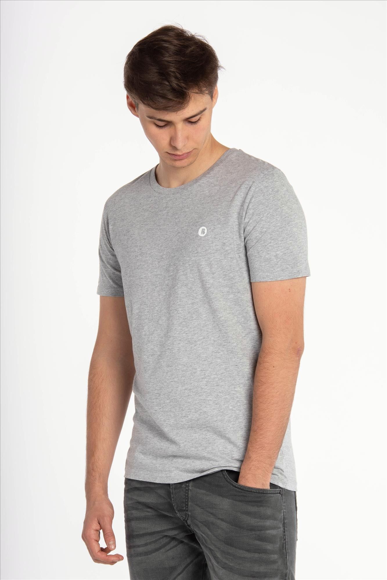 Brooklyn - Lichtgrijze B Icon Logo T-shirt