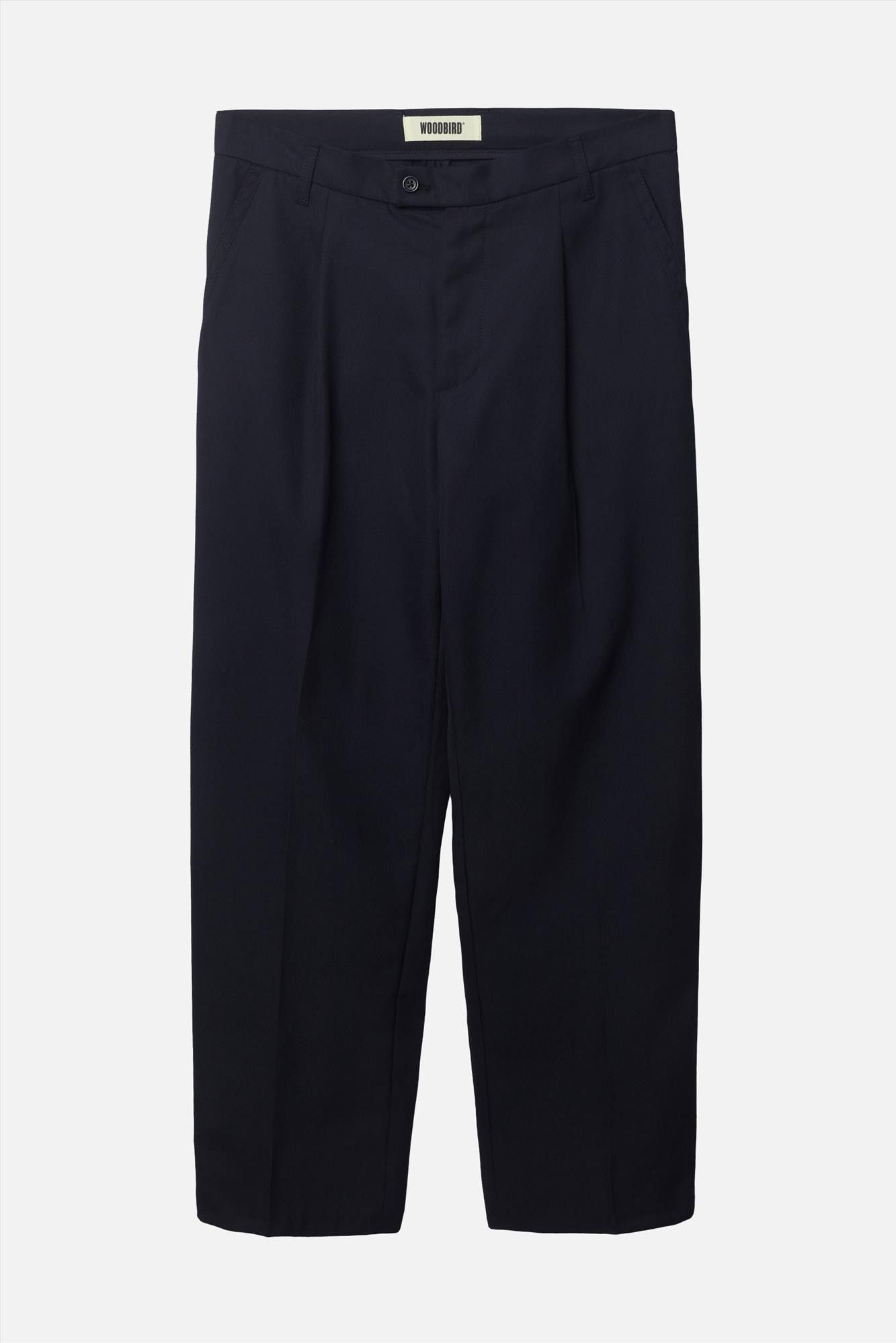WOODBIRD - Donkerblauwe Ben Suit broek