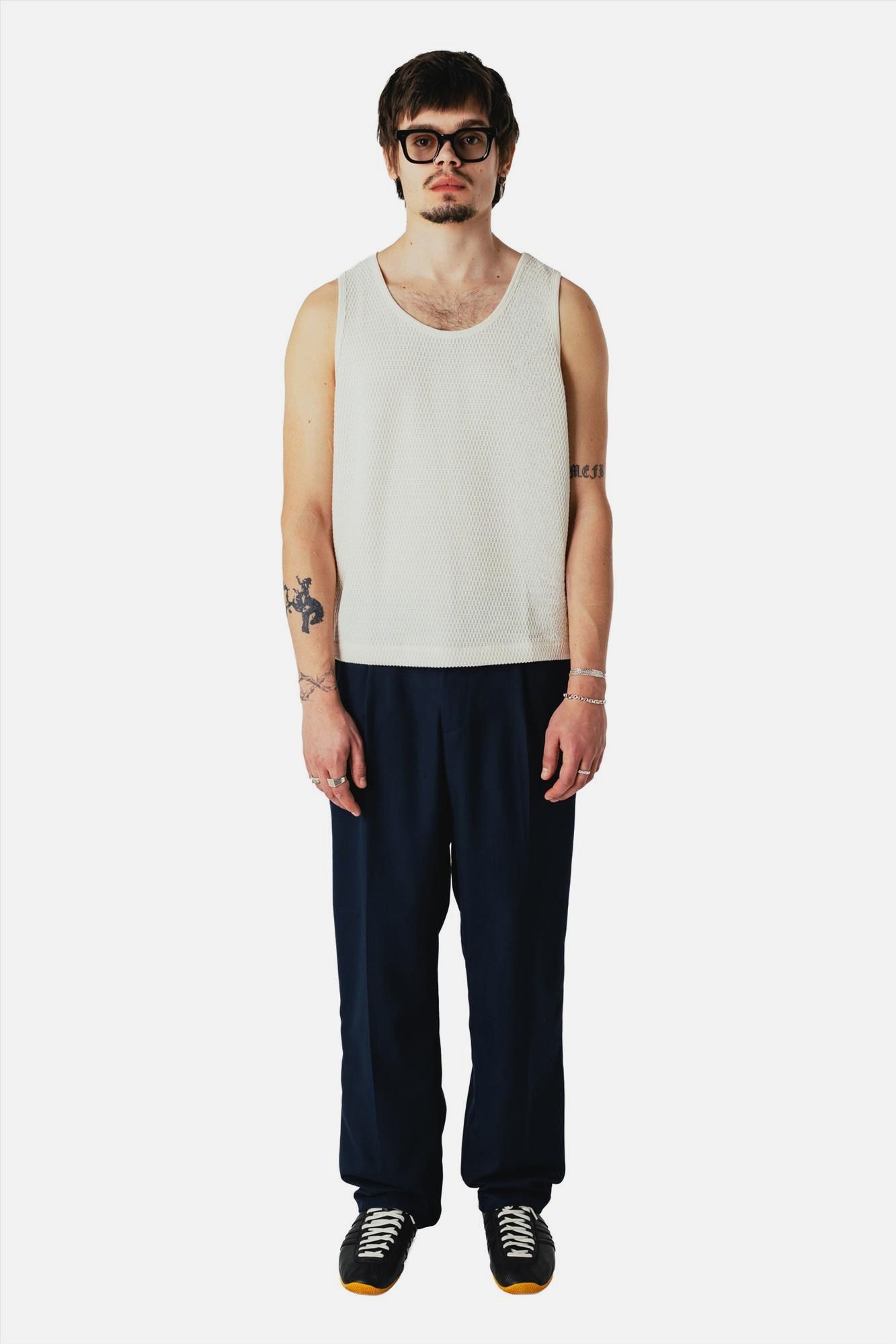 WOODBIRD - Donkerblauwe Ben Suit broek