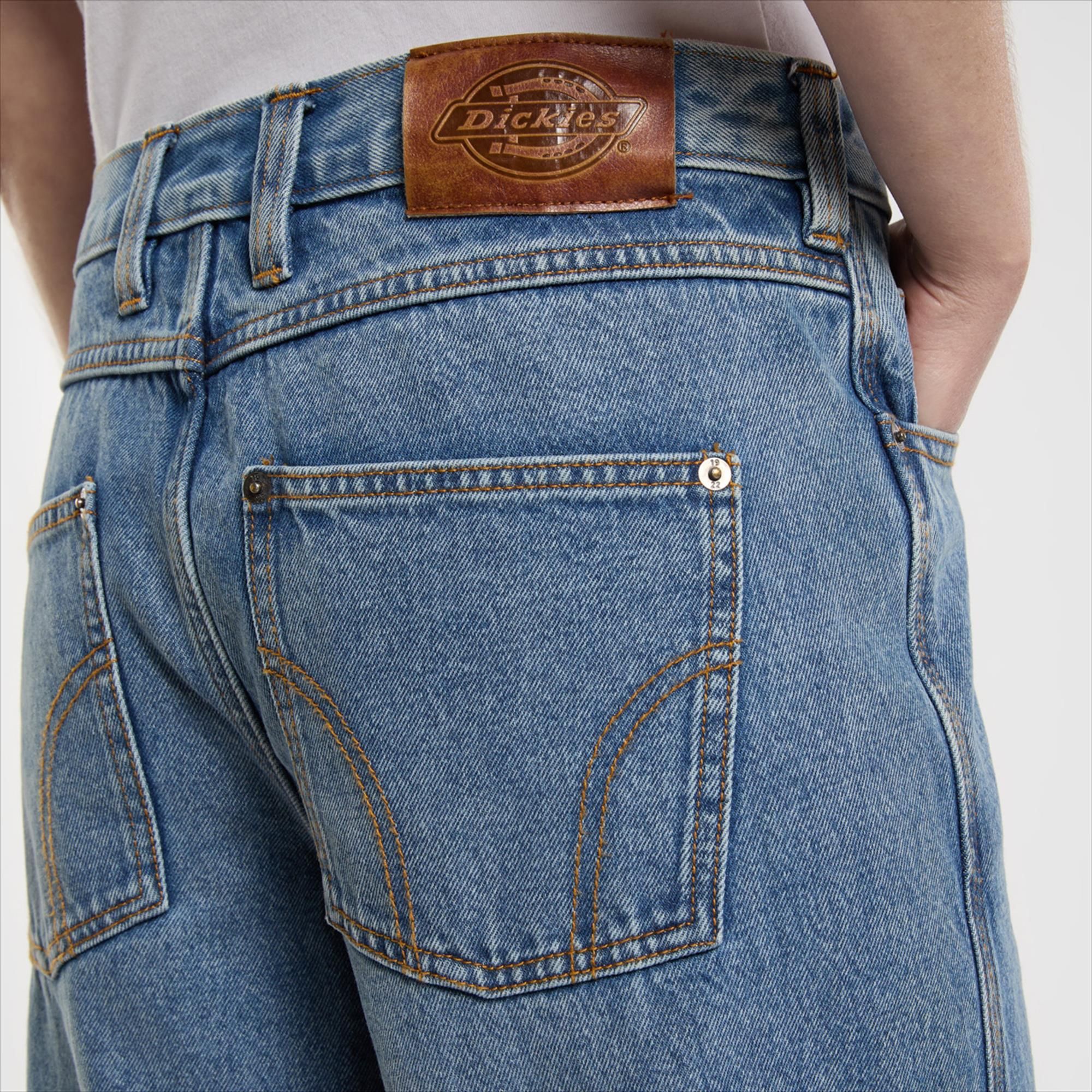 Dickies - Blauwe Farner relaxed straight jeans