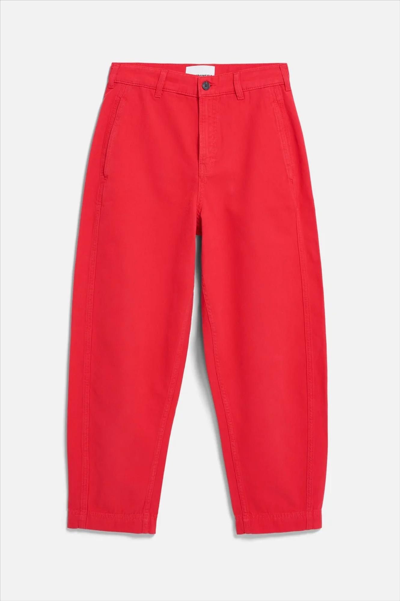 Armed Angels - Rode Workwear Canvas barrel broek