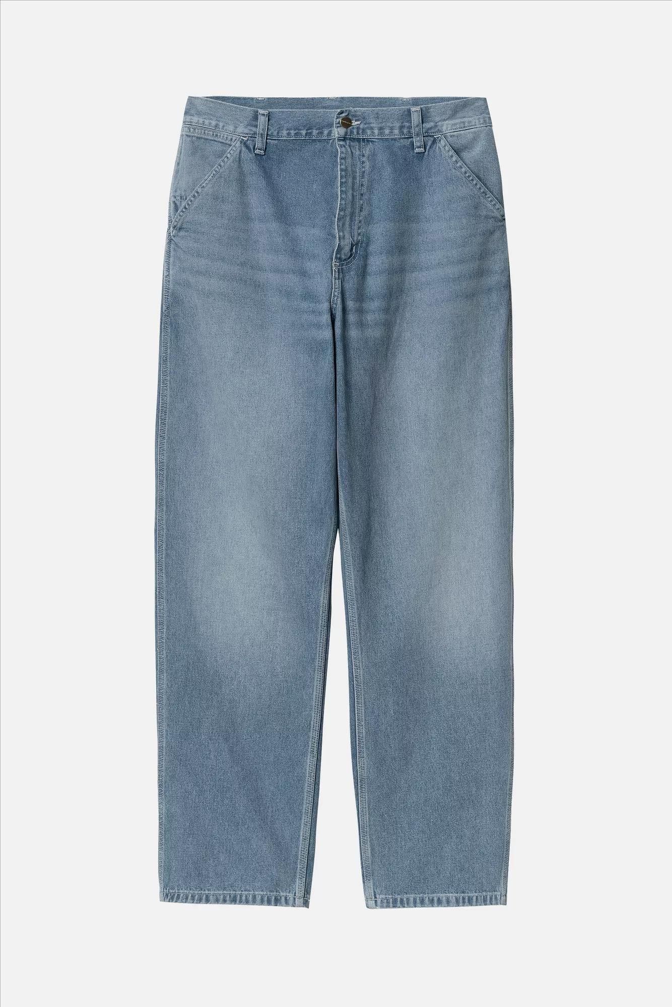 Carhartt WIP - Lichtblauwe straight Simple pant