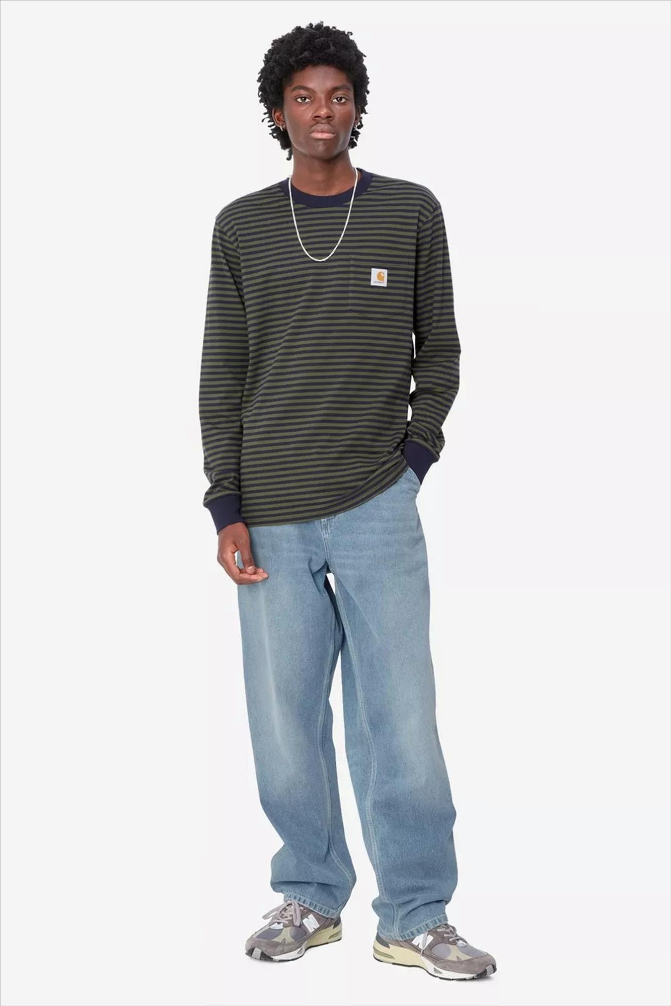 Carhartt WIP - Lichtblauwe straight Simple pant