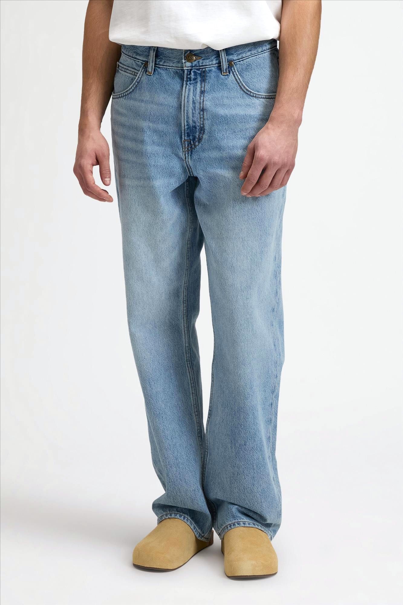 Lee - Lichtblauwe Asher loose straight jeans