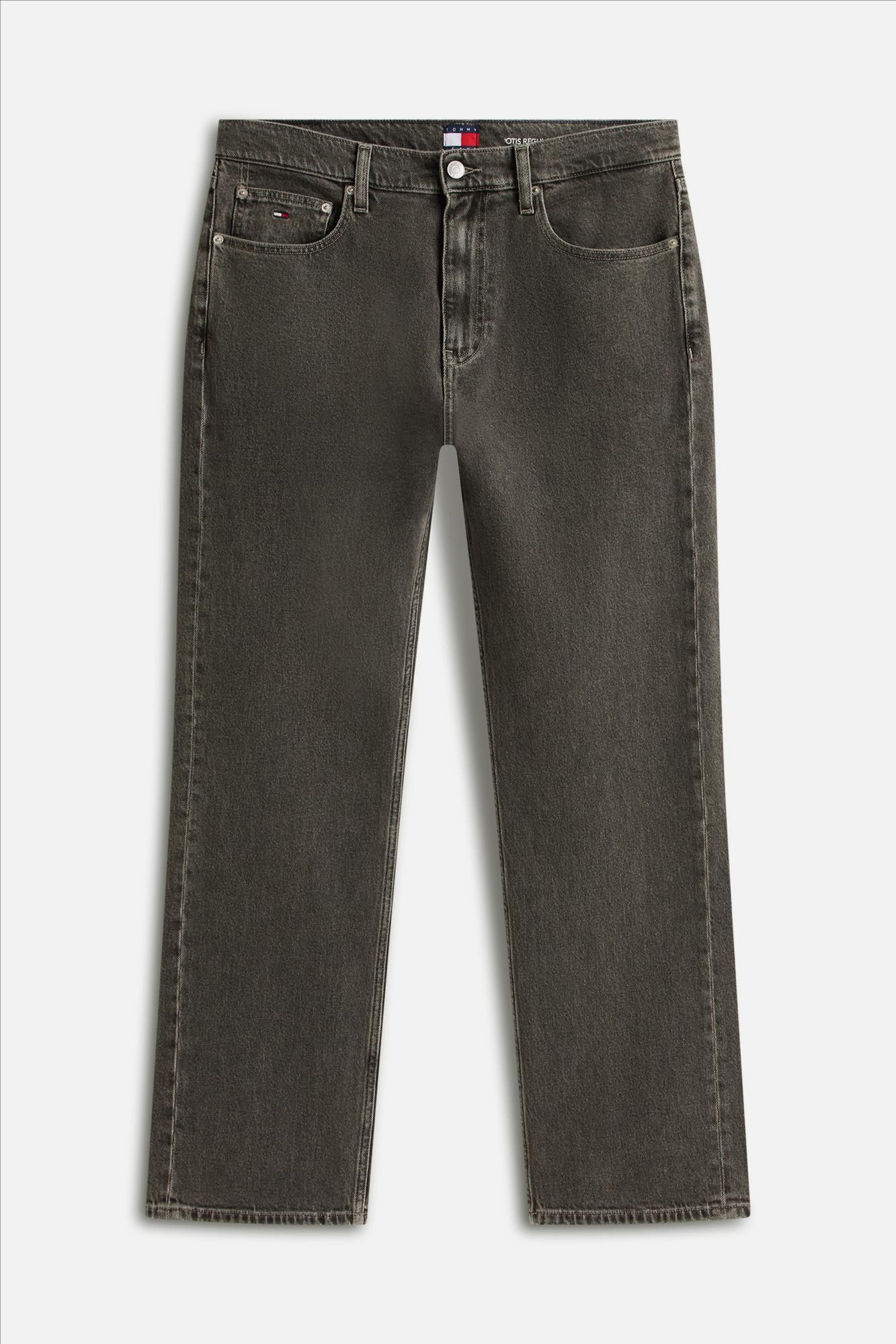 Tommy Jeans - Donkergrijze Faded Otis straight jeans