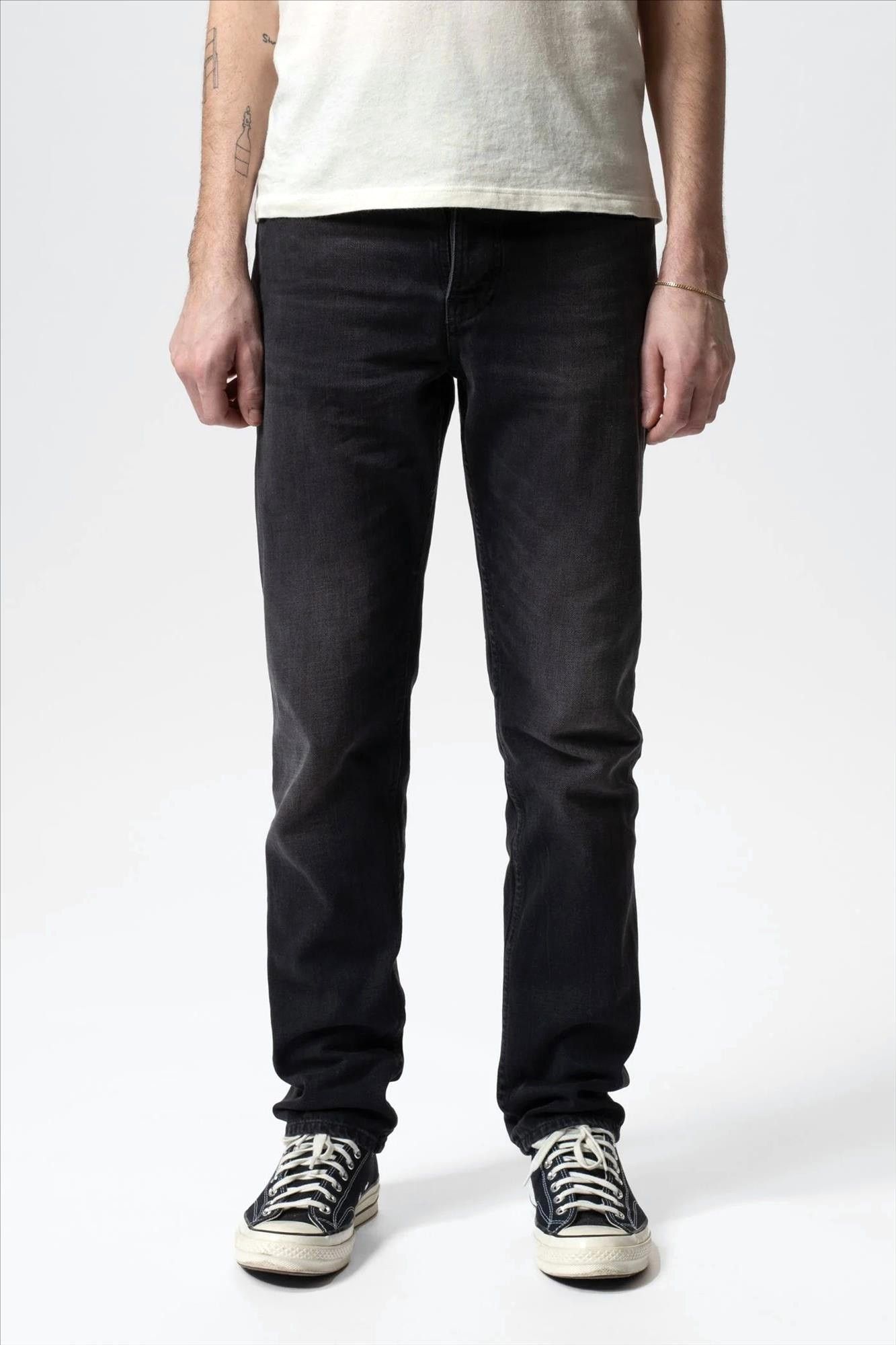 Nudie Jeans Co. - Zwarte Steady Eddie jeans