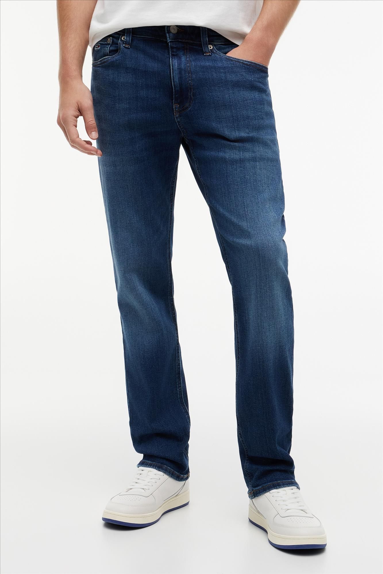 Tommy Jeans - Donkerblauwe Ryan slim straight jeans