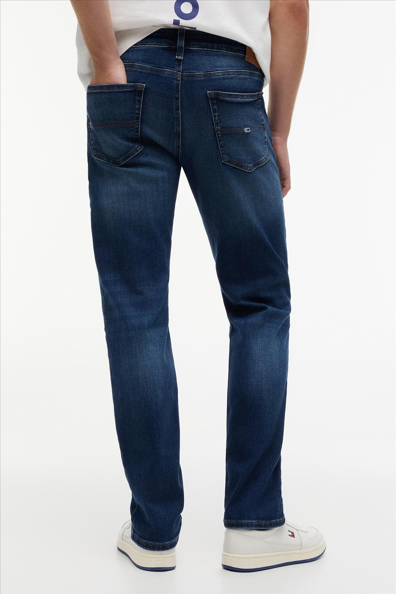 Tommy Jeans - Donkerblauwe Ryan slim straight jeans