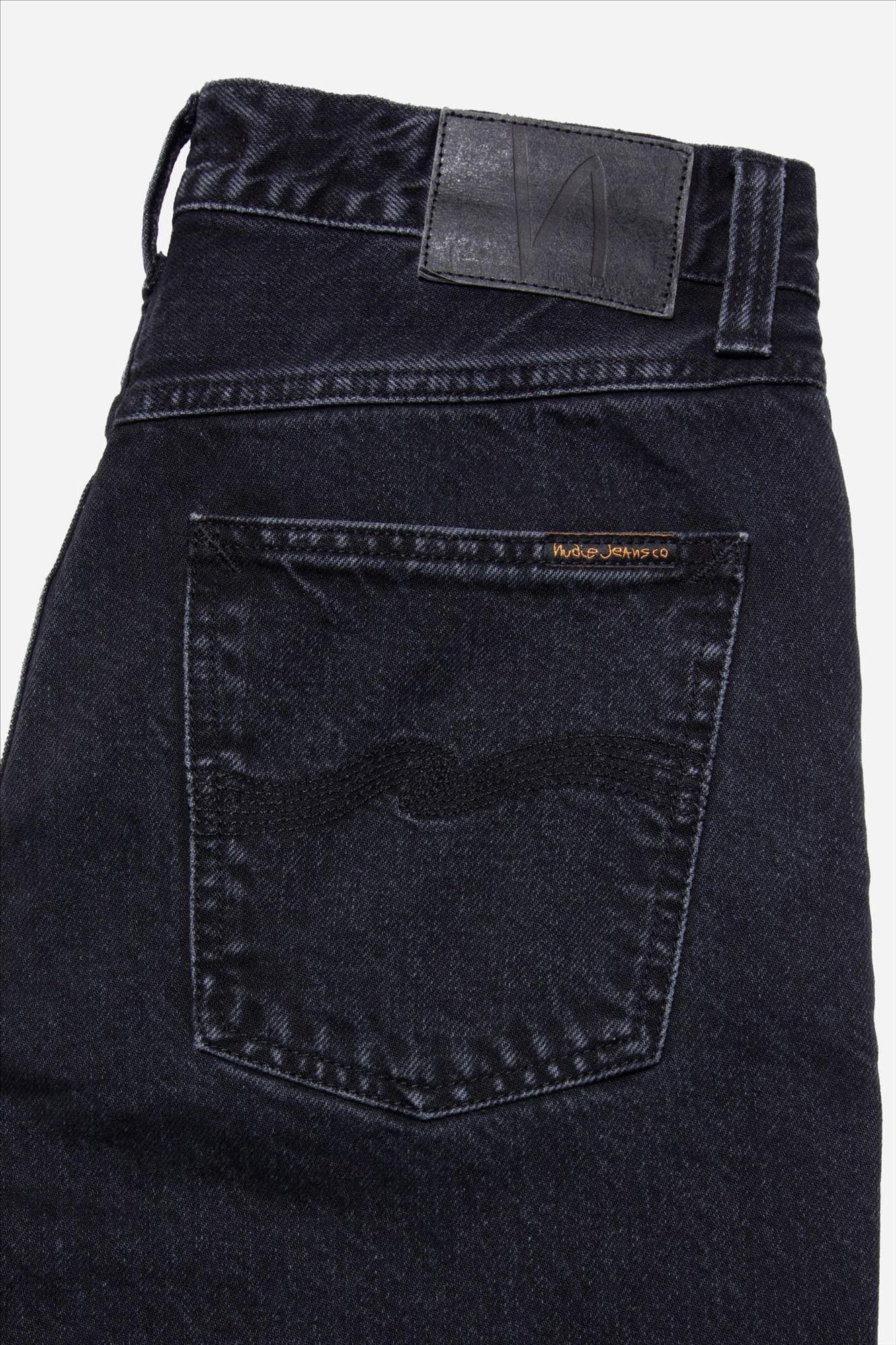 Nudie Jeans Co. - Zwarte Rad Rufus Straight jeans