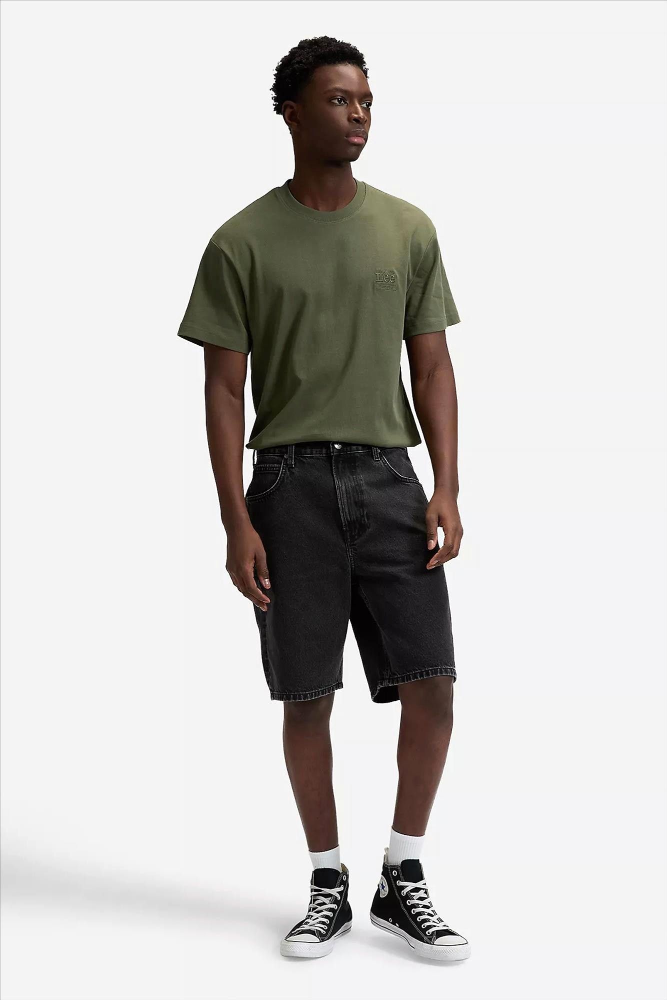 Lee - Donkergrijze Asher loose short