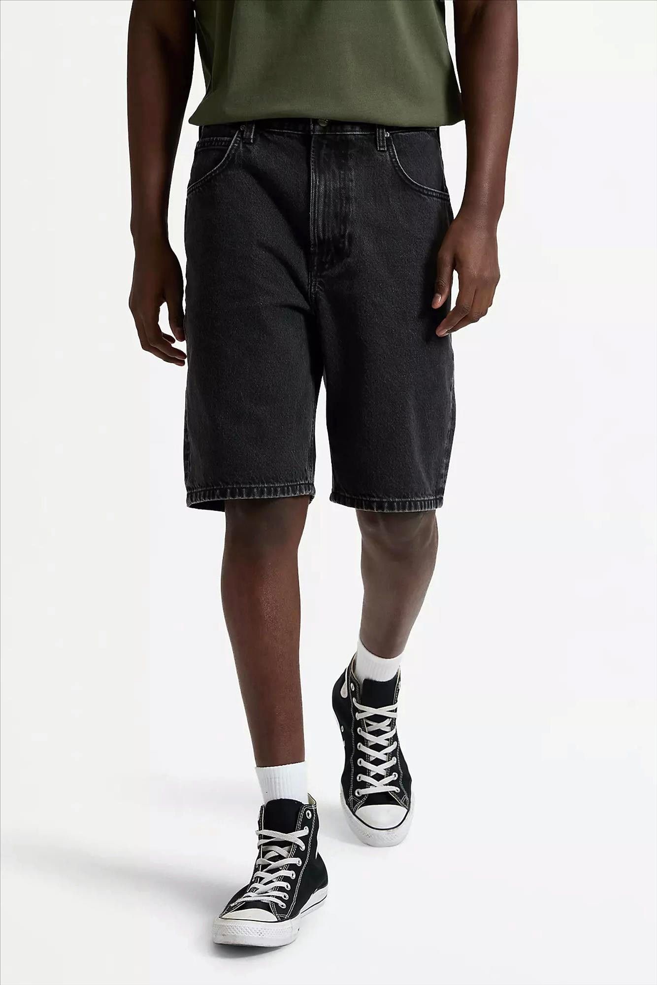 Lee - Donkergrijze Asher loose short