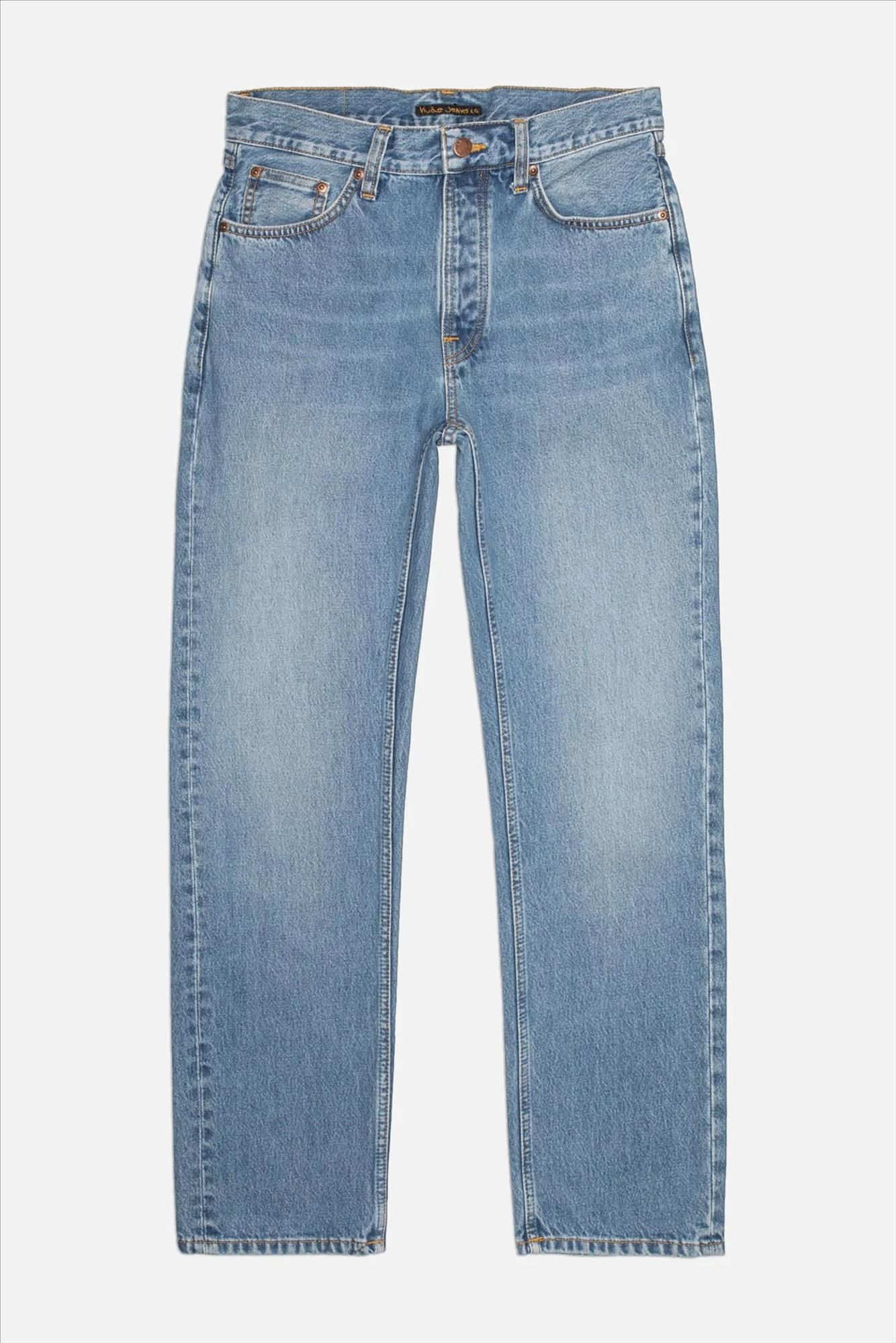 Nudie Jeans Co. - Middenblauwe Rad Rufus Straight jeans