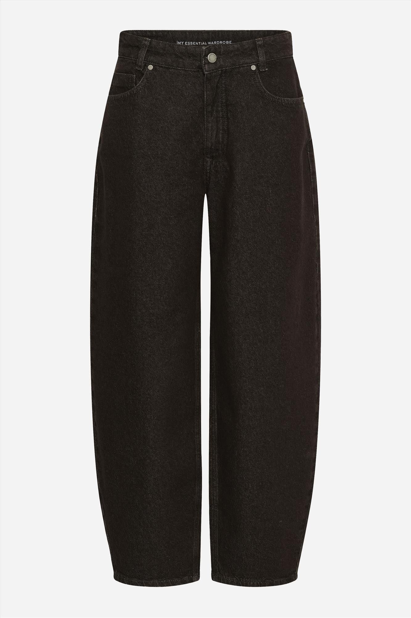 My Essential Wardrobe - Donkerbruine Lance barrel jeans