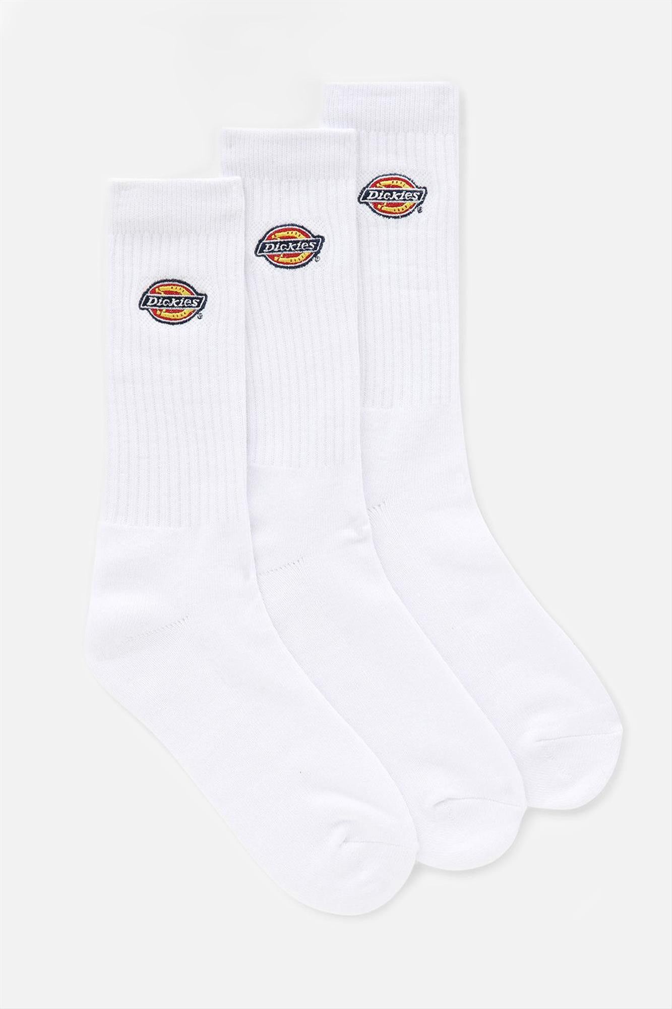Dickies - Witte Valley Grove 3-pack sokken, maat: 43-46