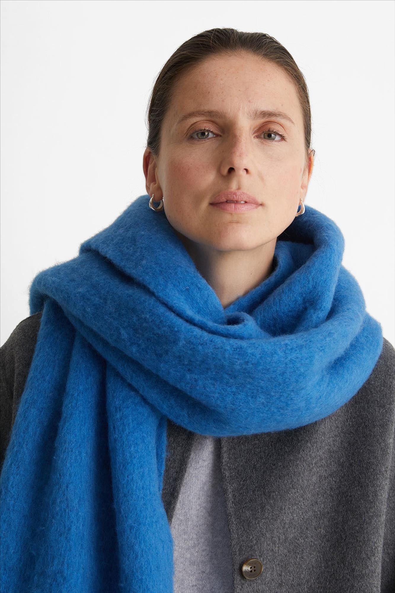 YERSE - Blauwe Unisof sjaal