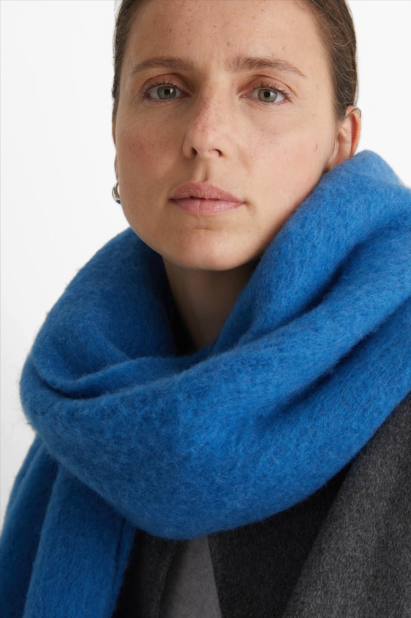 YERSE - Blauwe Unisof sjaal