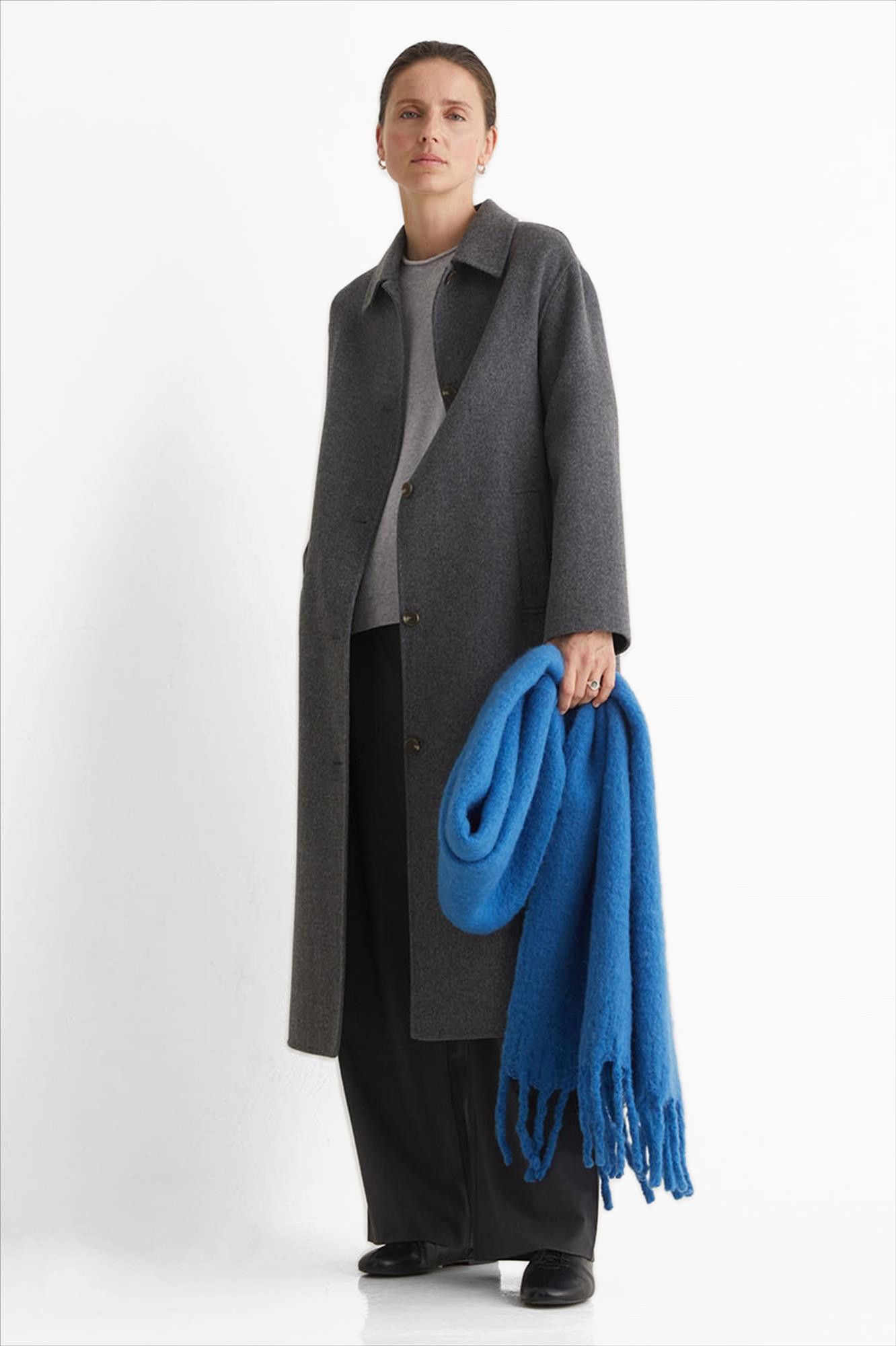 YERSE - Blauwe Unisof sjaal