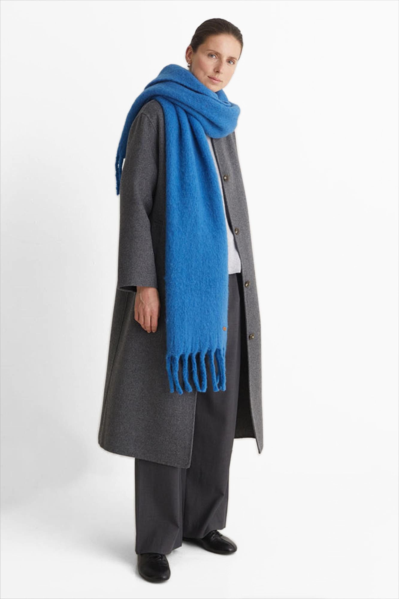 YERSE - Blauwe Unisof sjaal