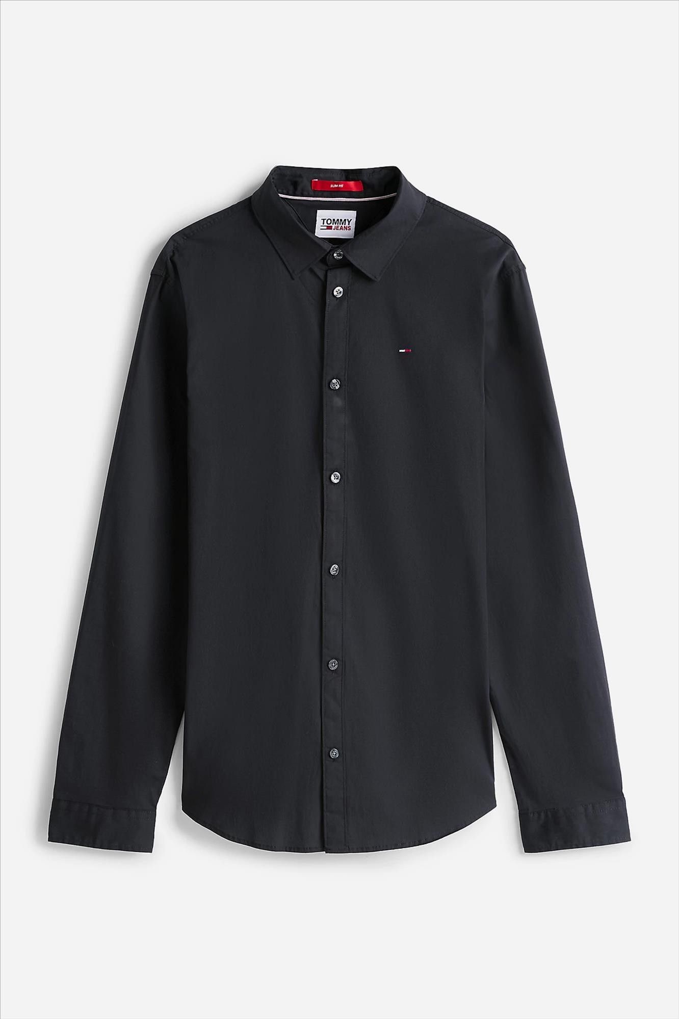 Tommy Jeans - Zwart TJM Original Stretch hemd