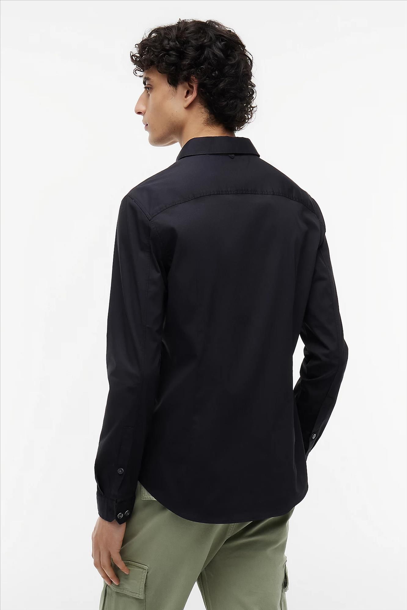 Tommy Jeans - Zwart TJM Original Stretch hemd