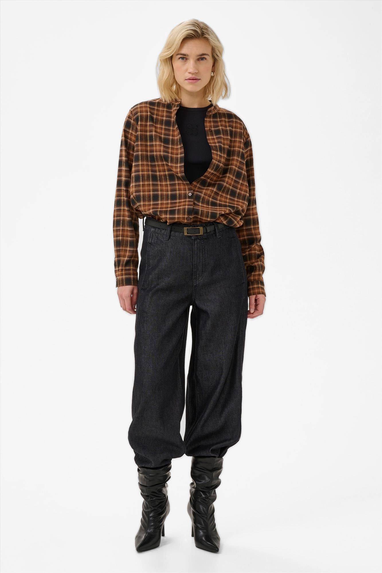 My Essential Wardrobe - Zwarte Kendel loose balloon jeans